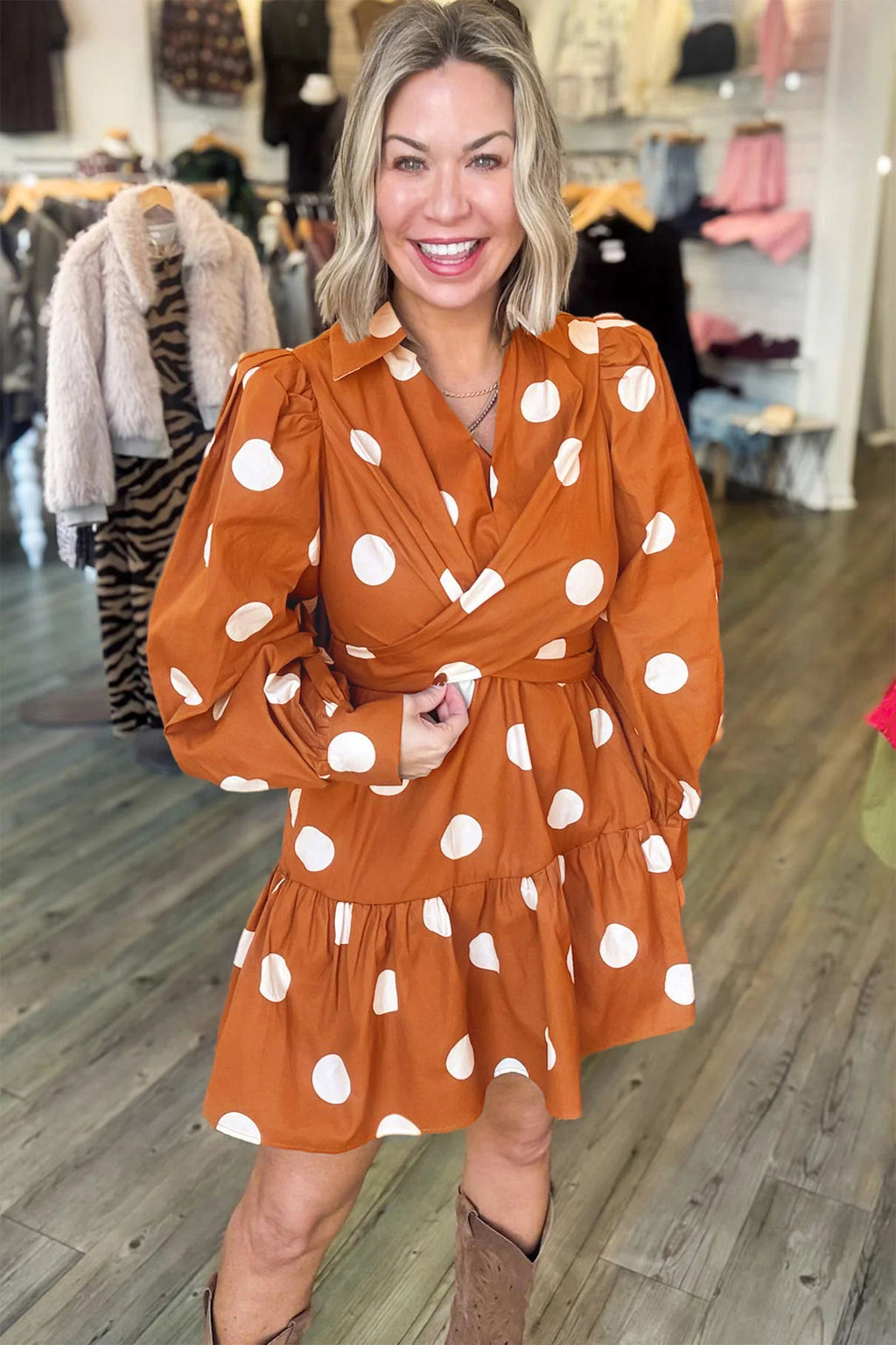 Polka Dot Tie Dress
