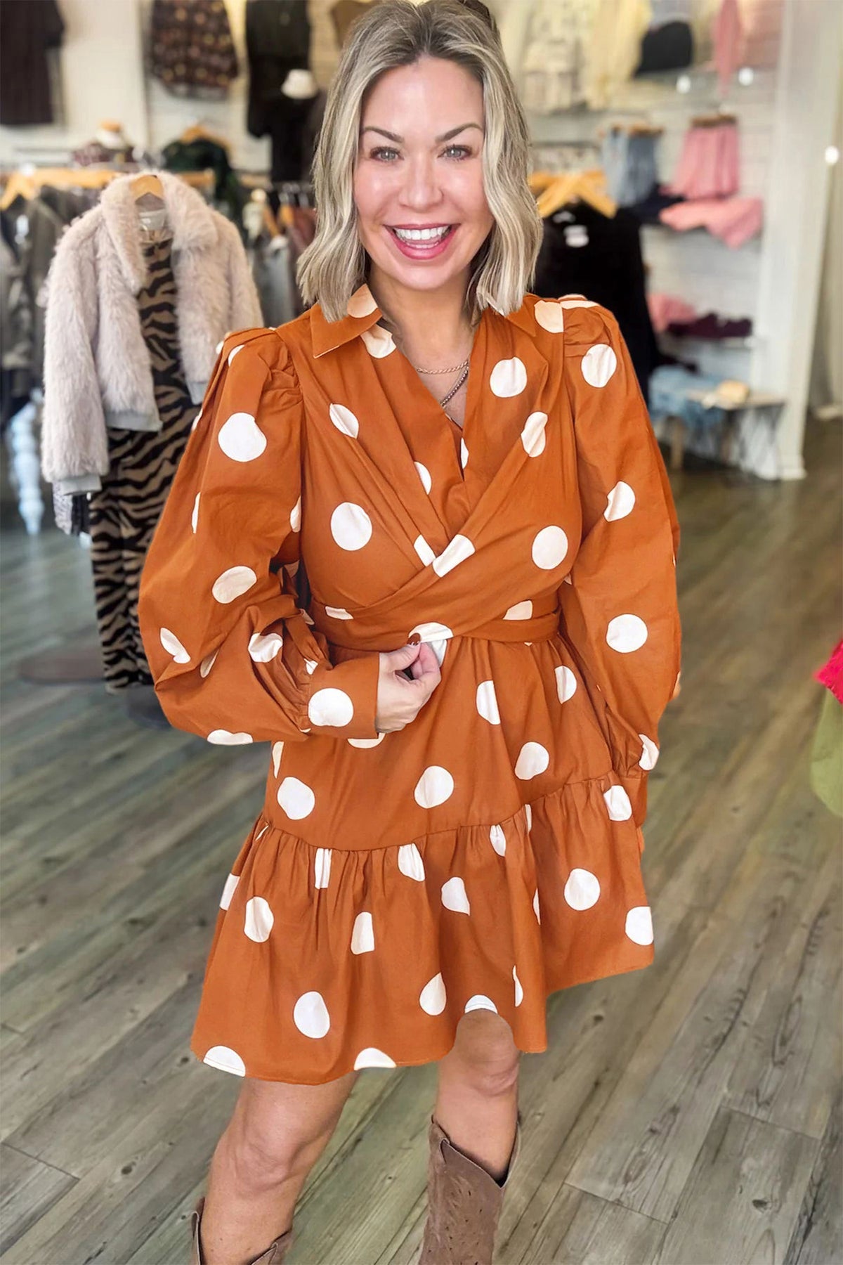 Polka Dot Tie Dress