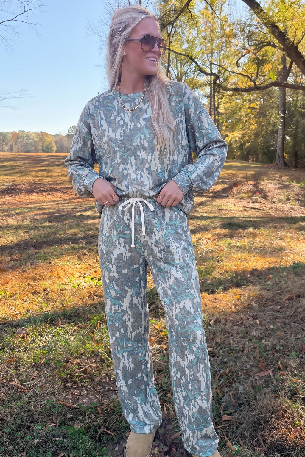 Cozy Camo Pant Set