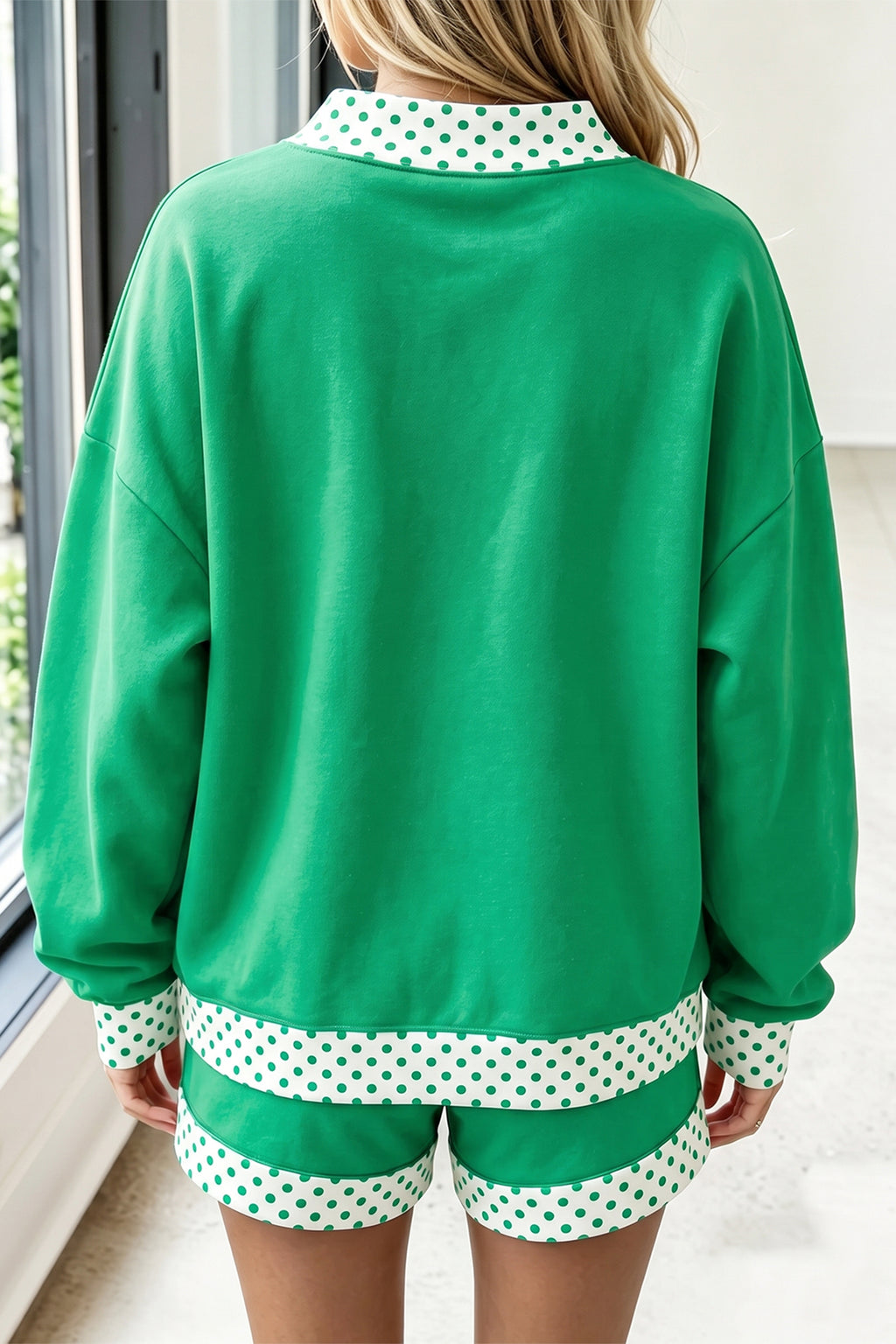 Polka Dot Pullover Set