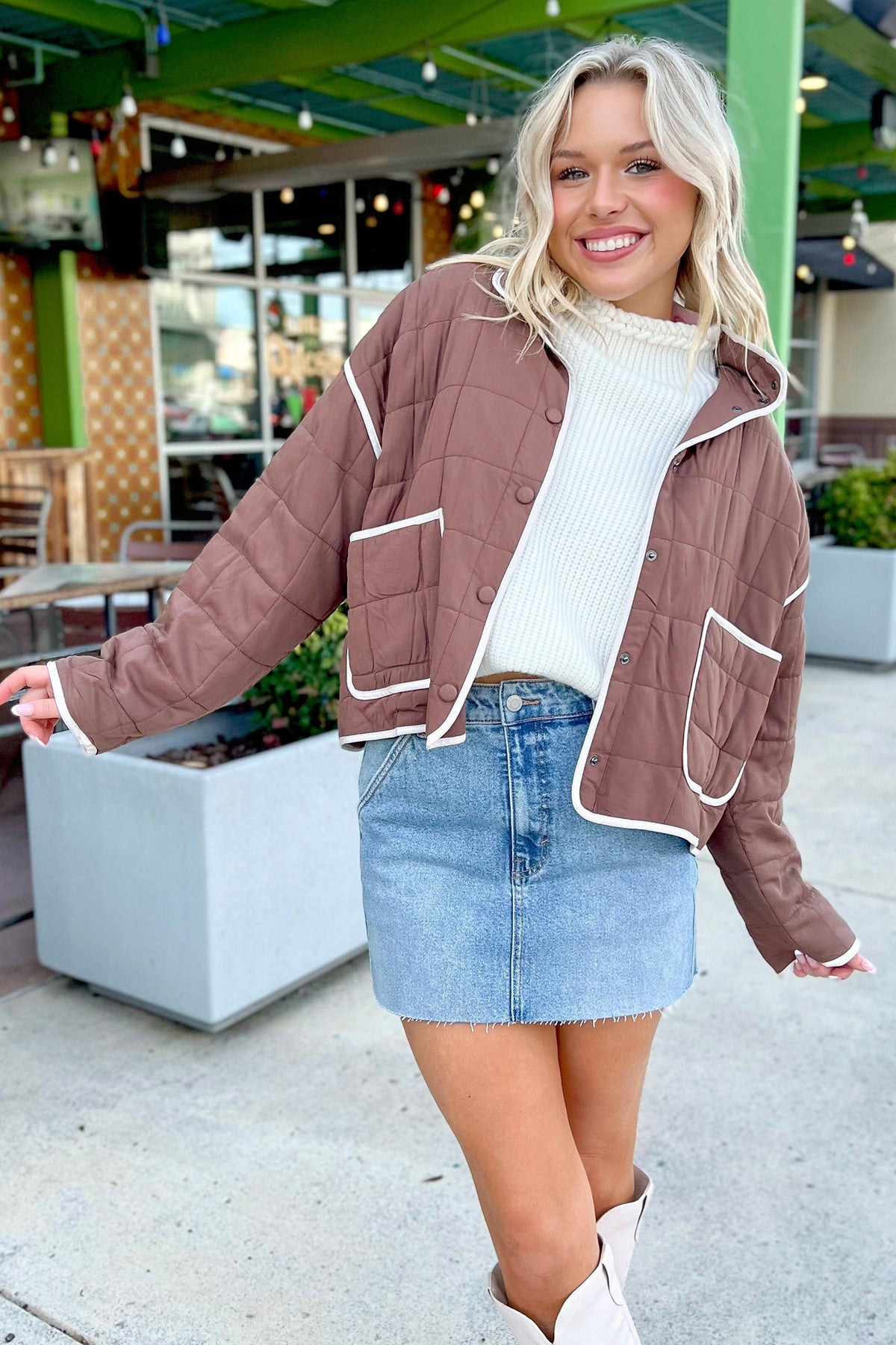 Rose Quilted Jacket