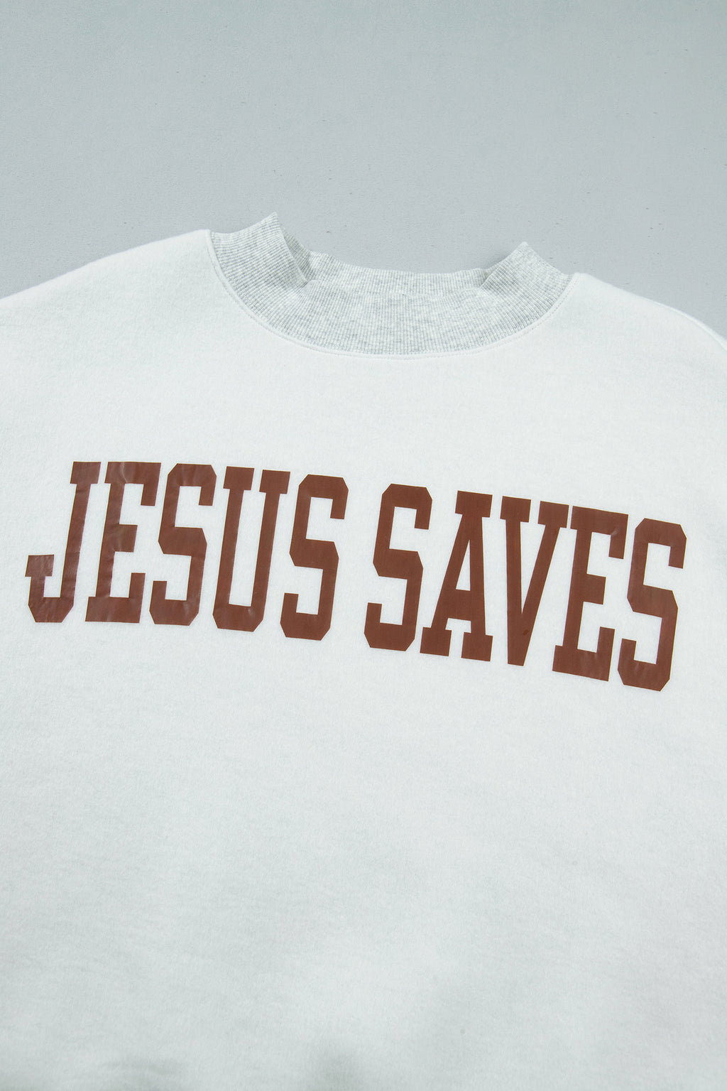 Jesus Saves Mock Neck