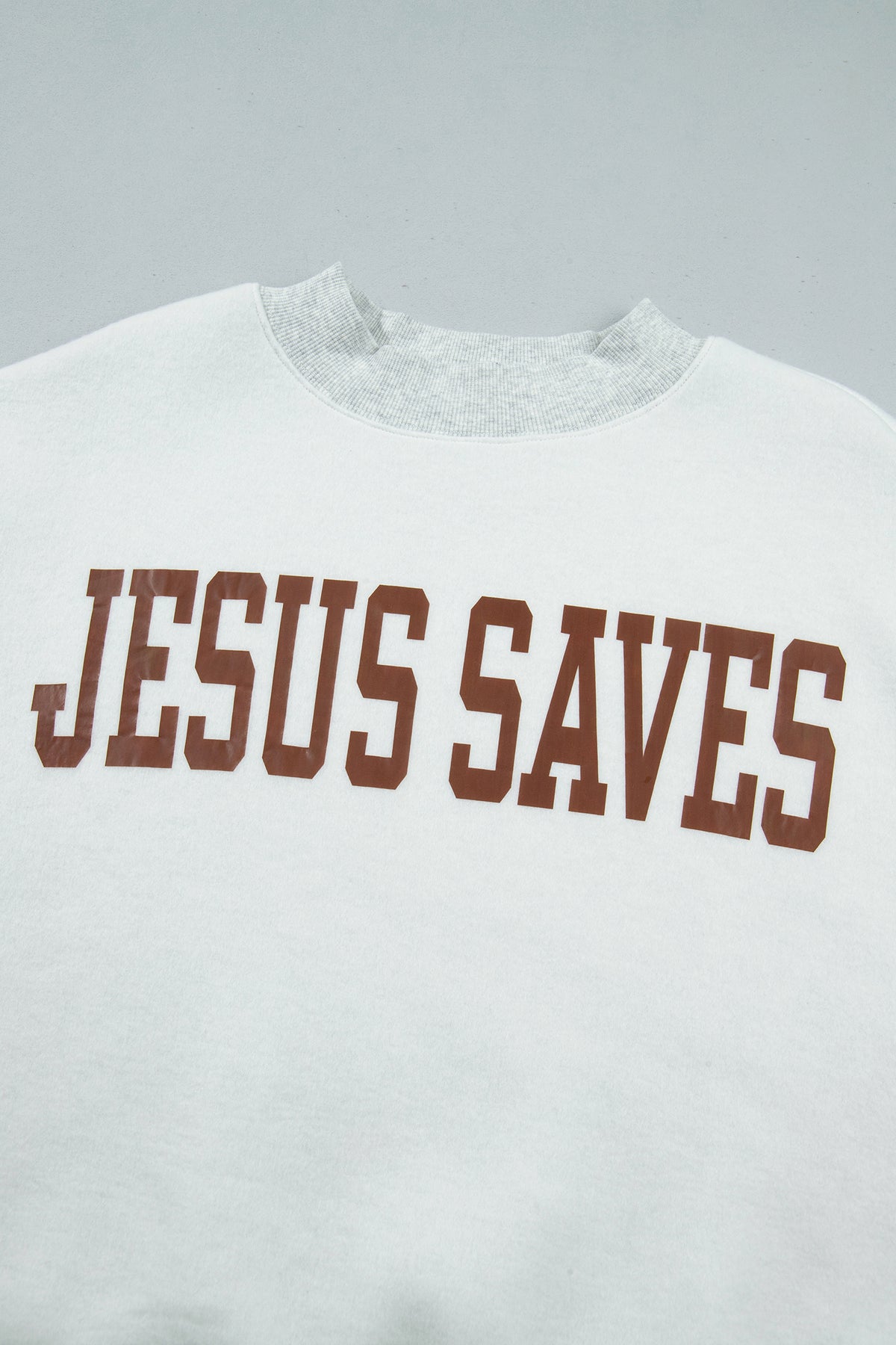 Jesus Saves Mock Neck