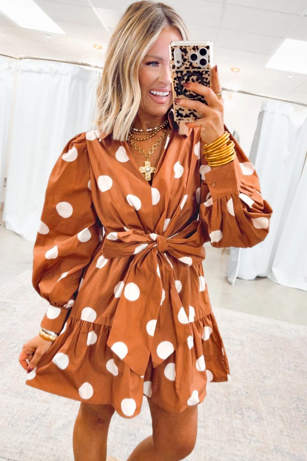Polka Dot Tie Dress