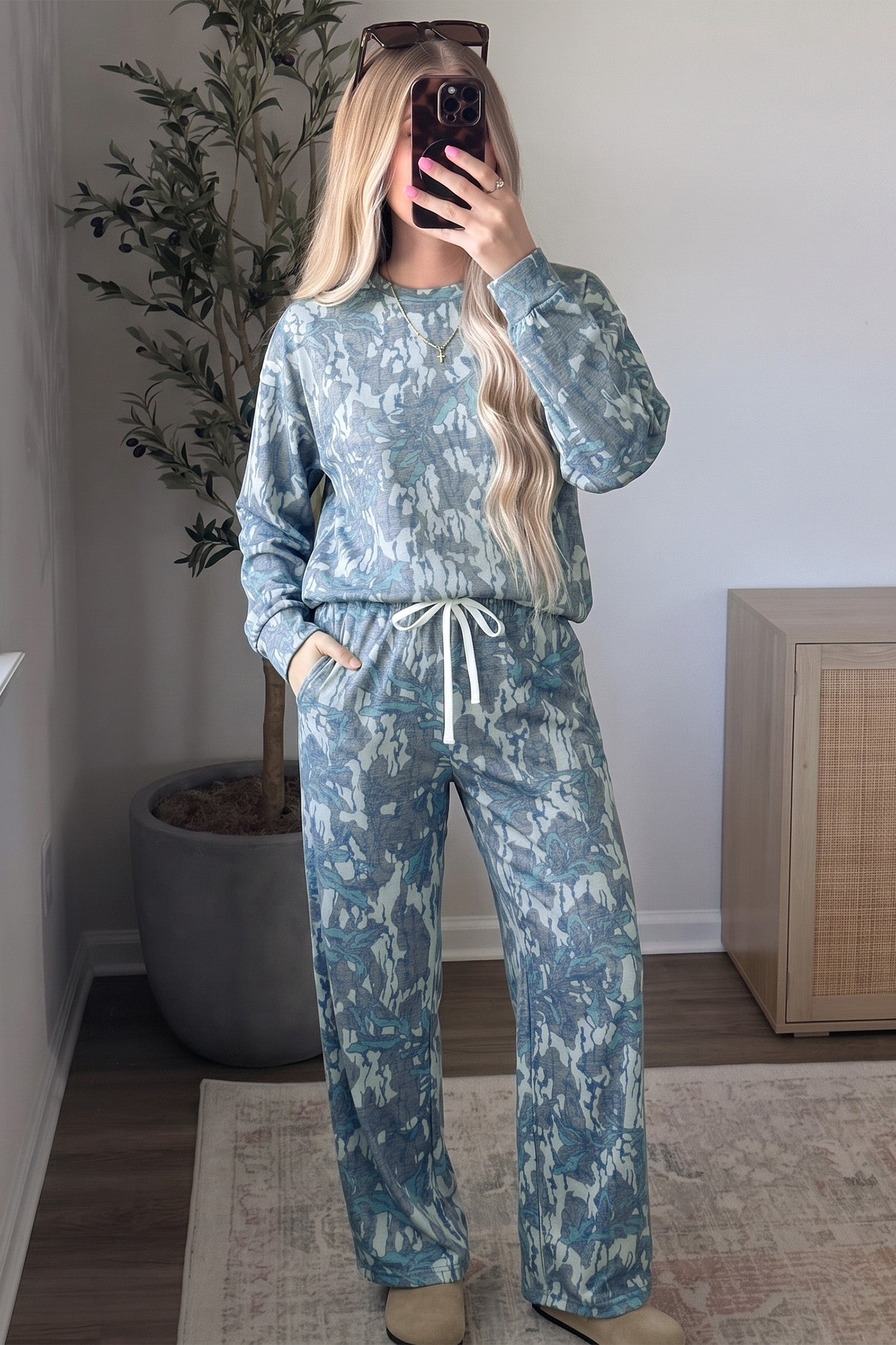 Cozy Camo Pant Set