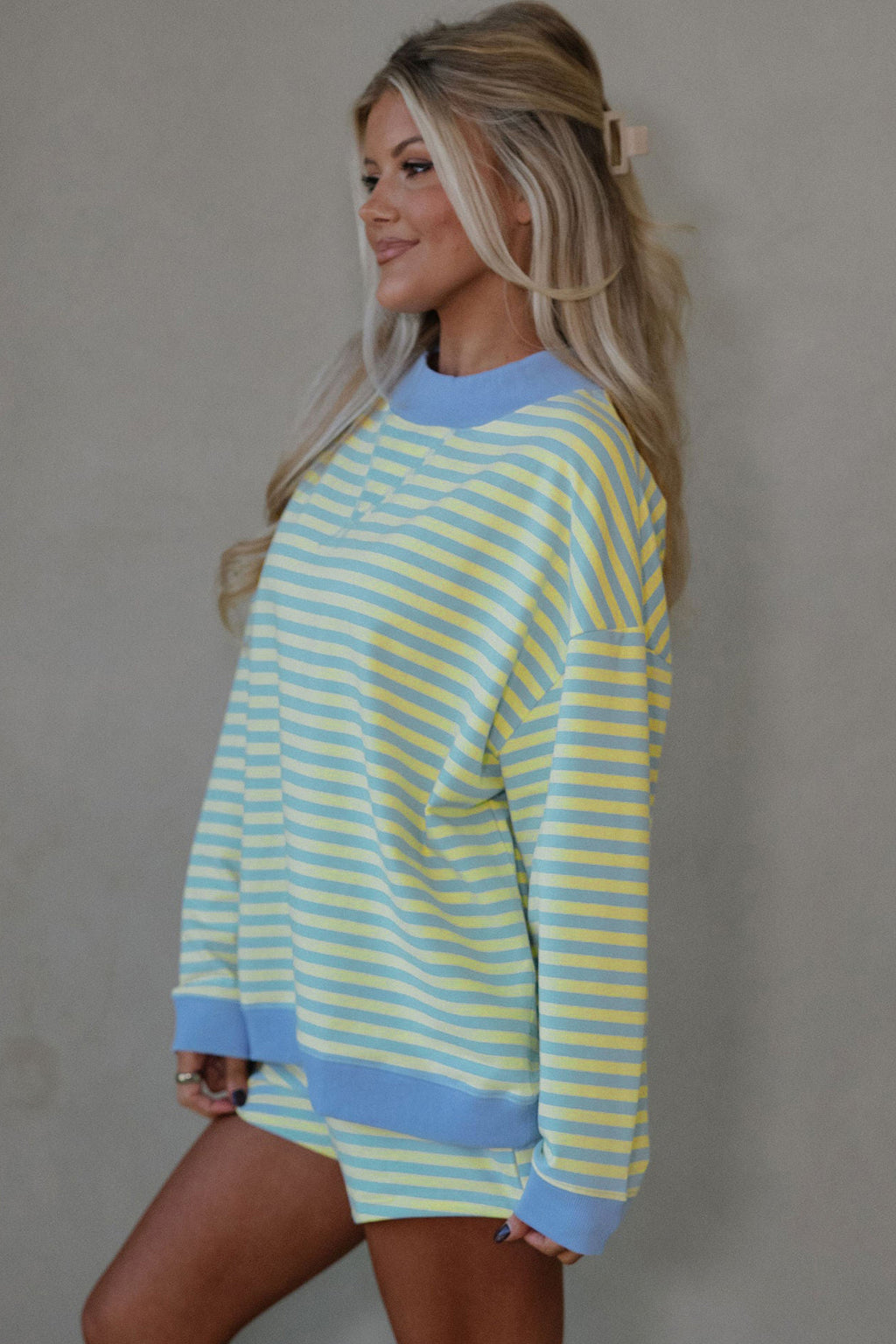 Yellow & Blue Stripe  Set