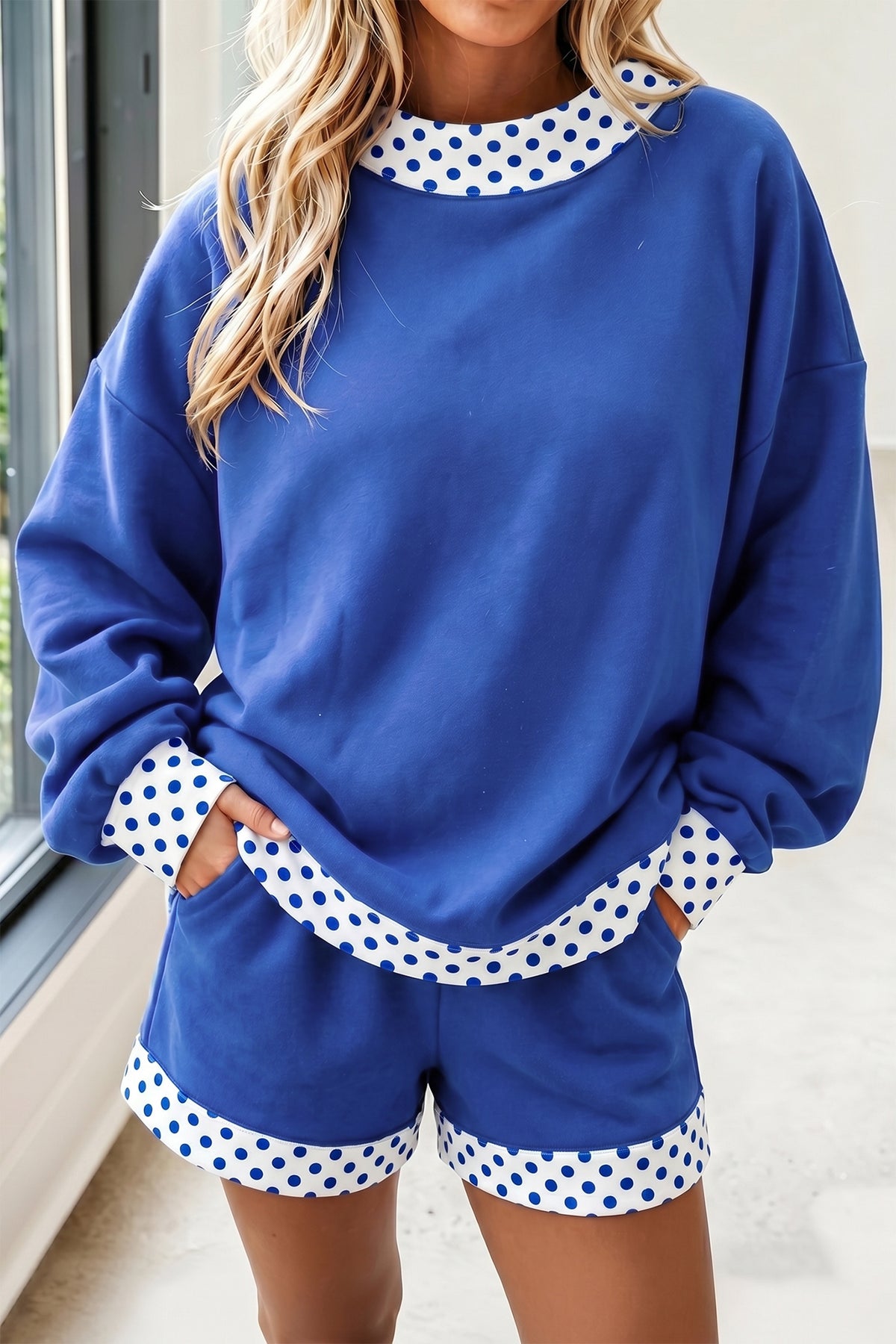 Polka Dot Pullover Set