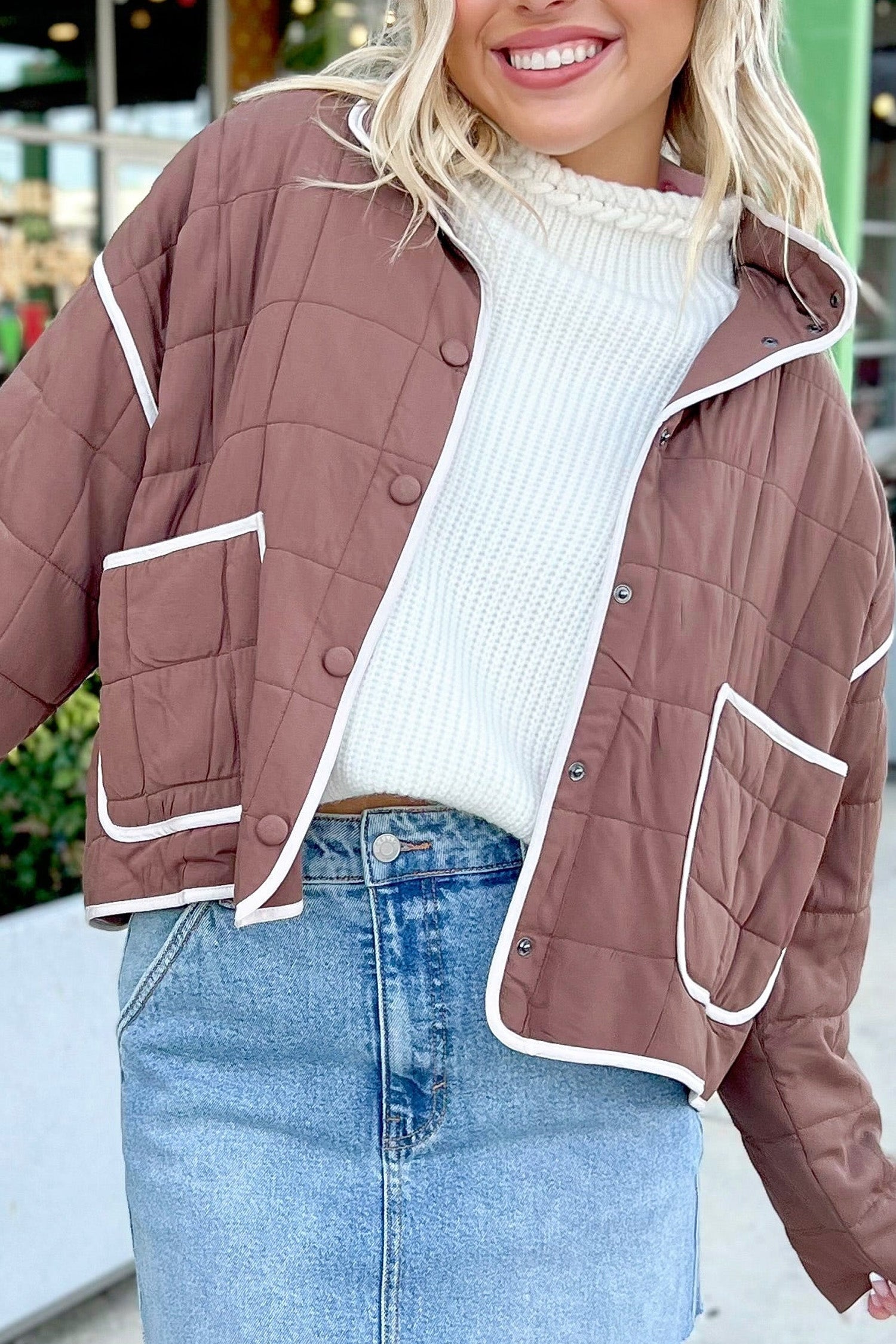 Rose Quilted Jacket