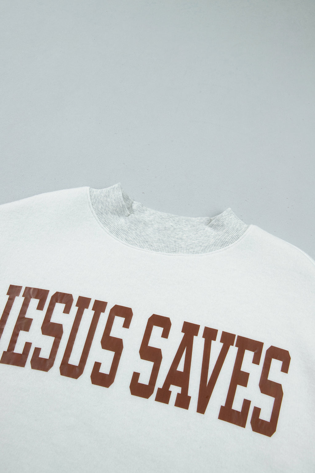 Jesus Saves Mock Neck