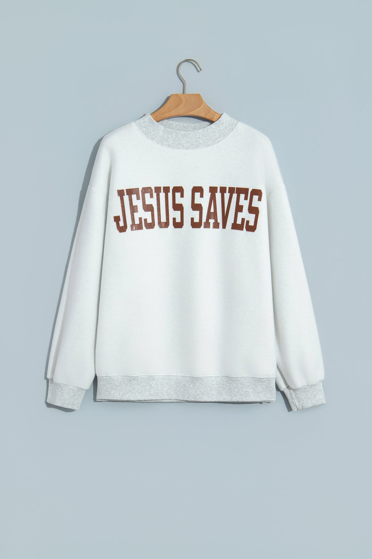 Jesus Saves Mock Neck