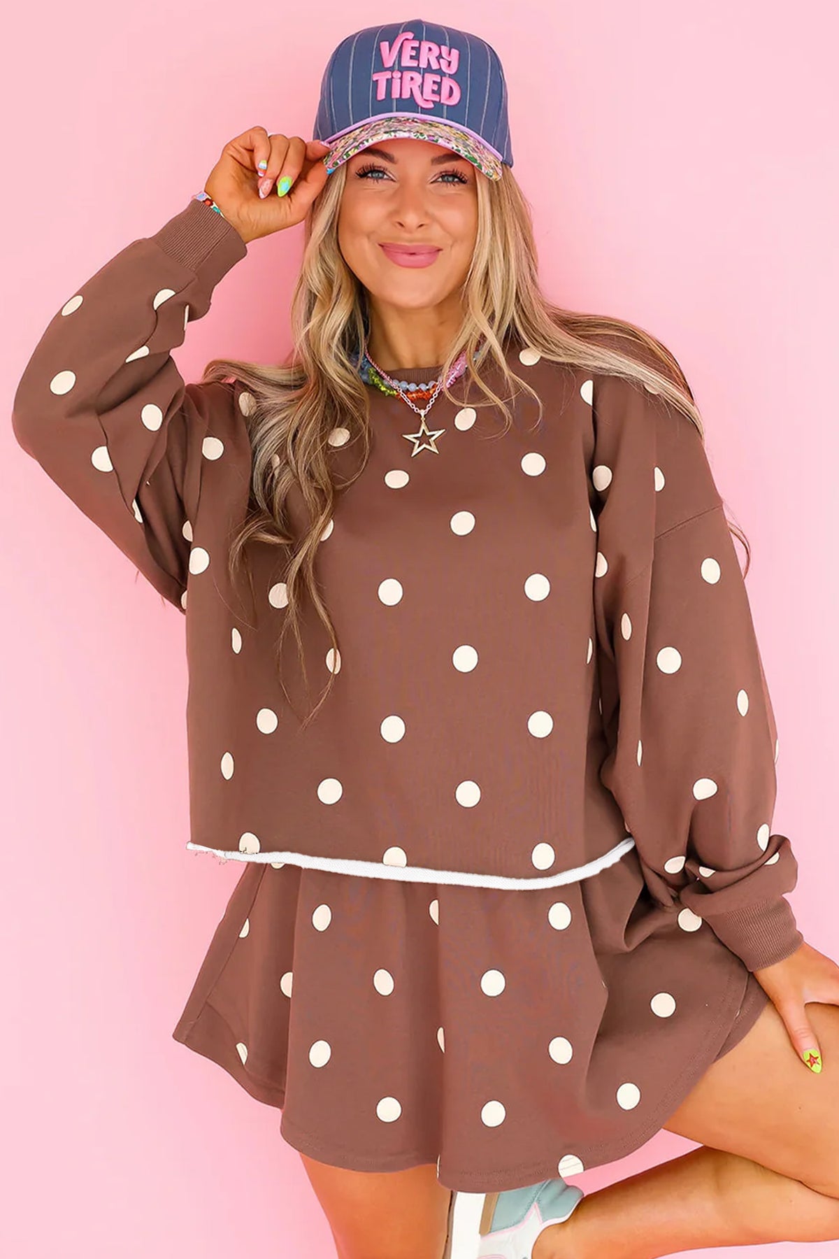 Polka Dot Pullover Set