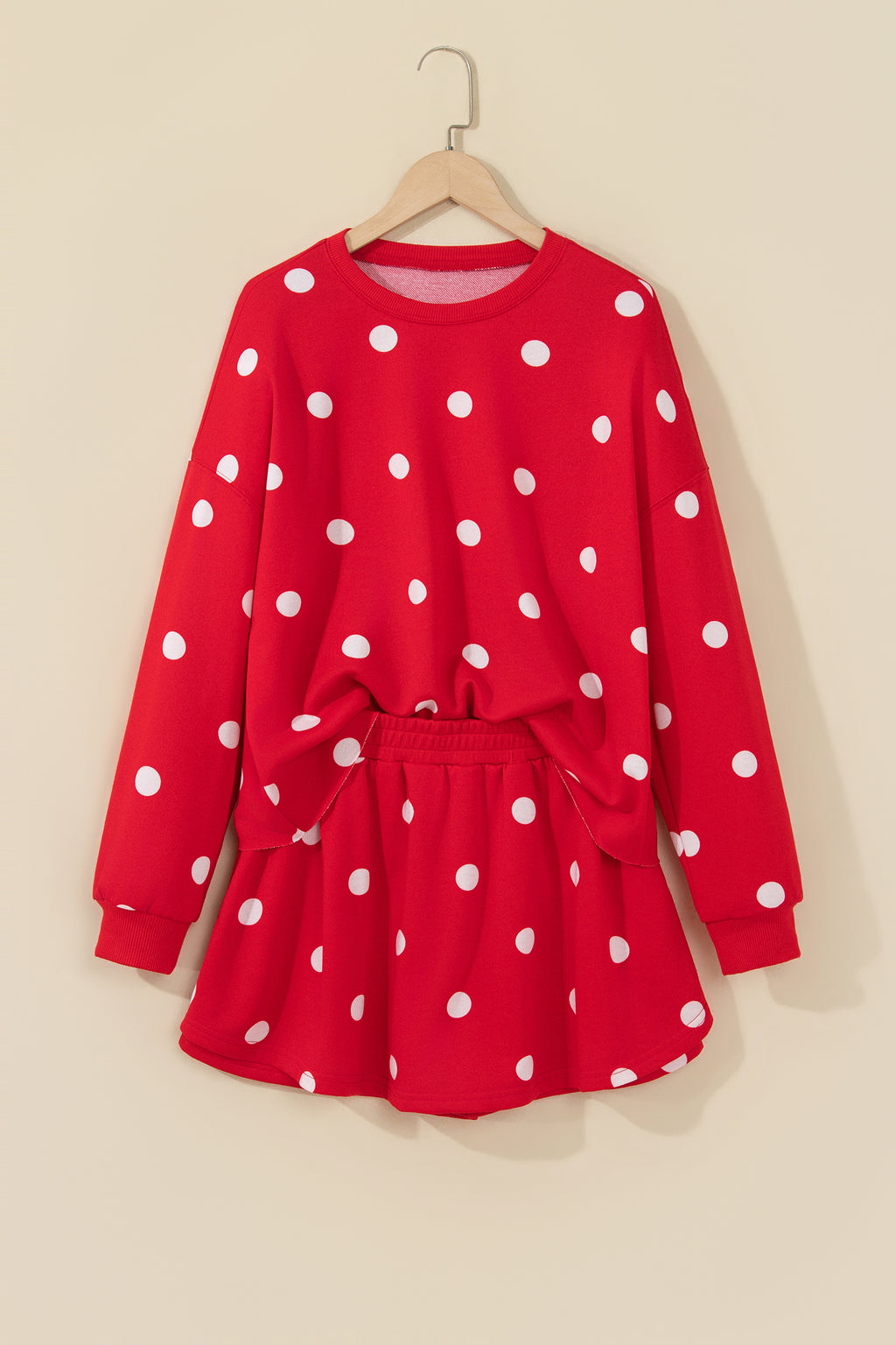 Polka Dot Pullover Set