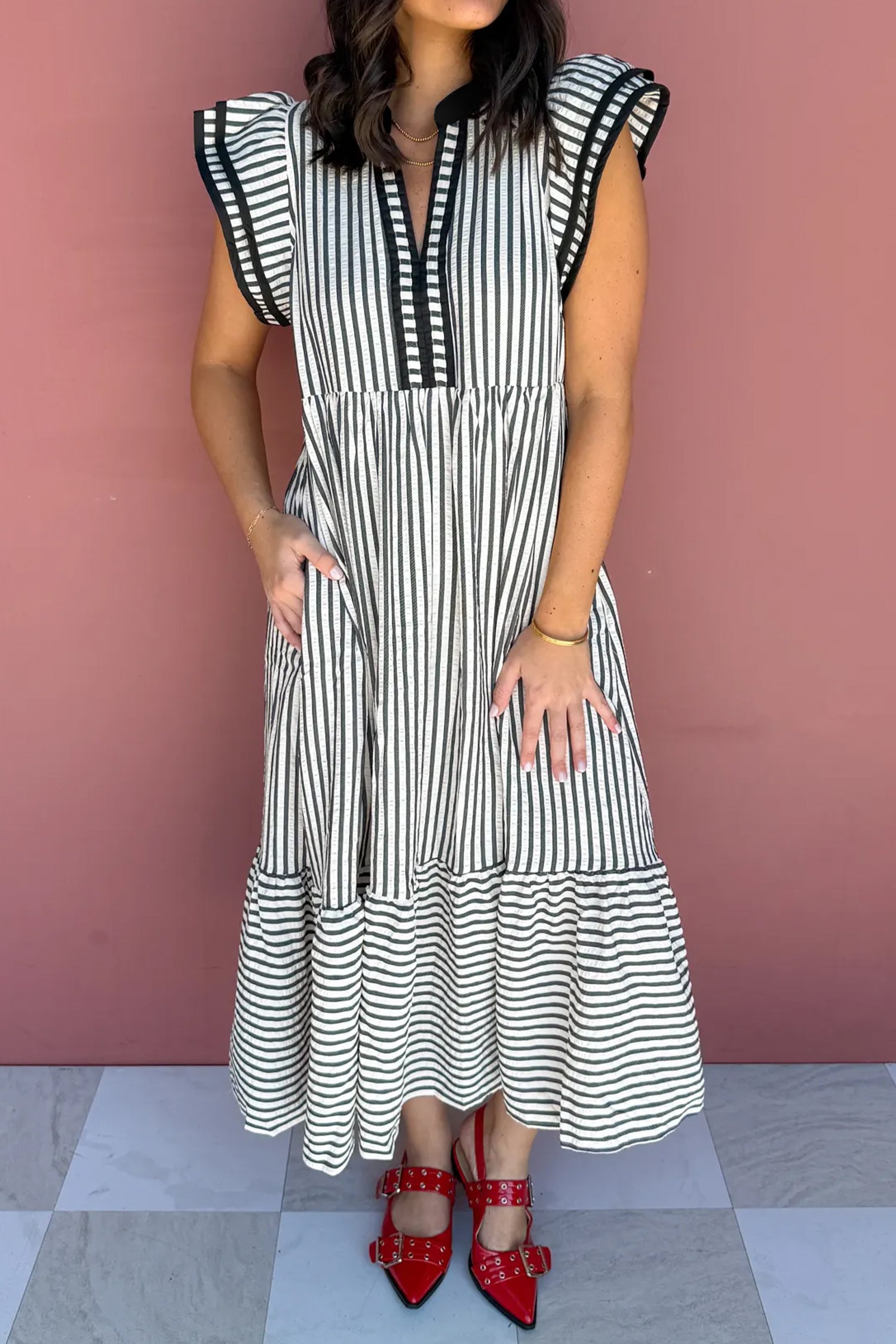 Sassy Striped Dress