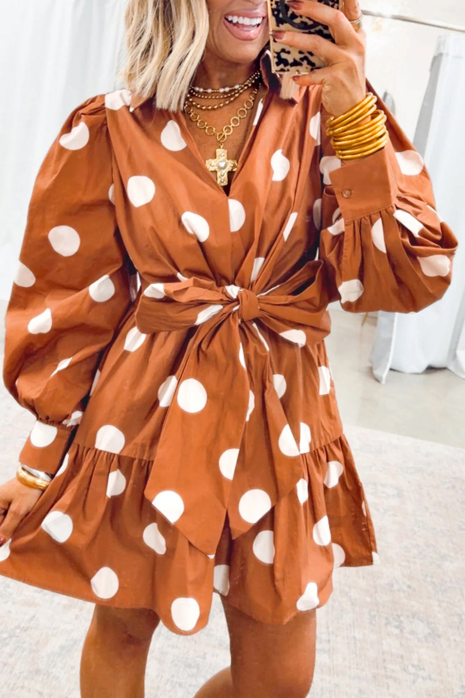 Polka Dot Tie Dress