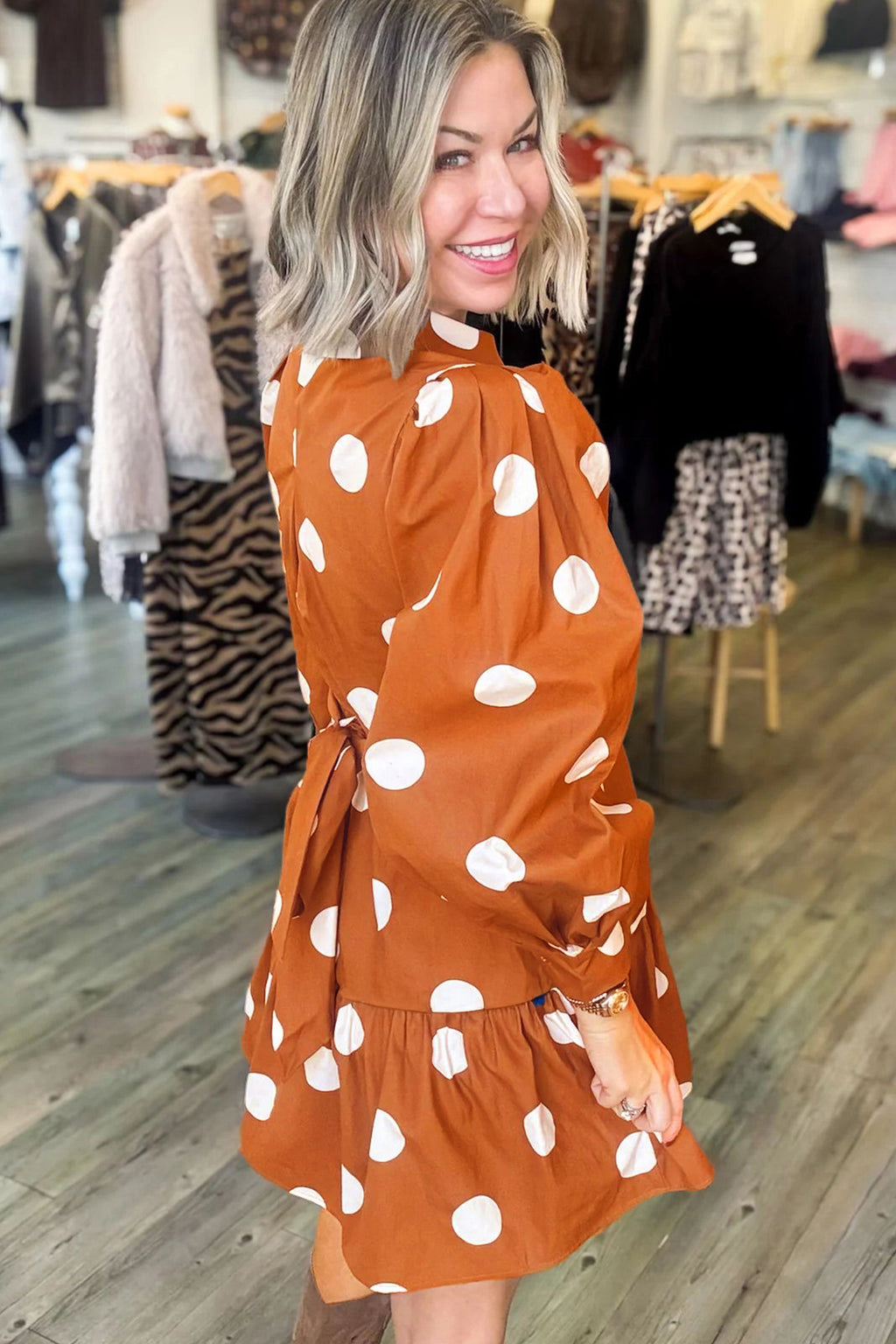Polka Dot Tie Dress