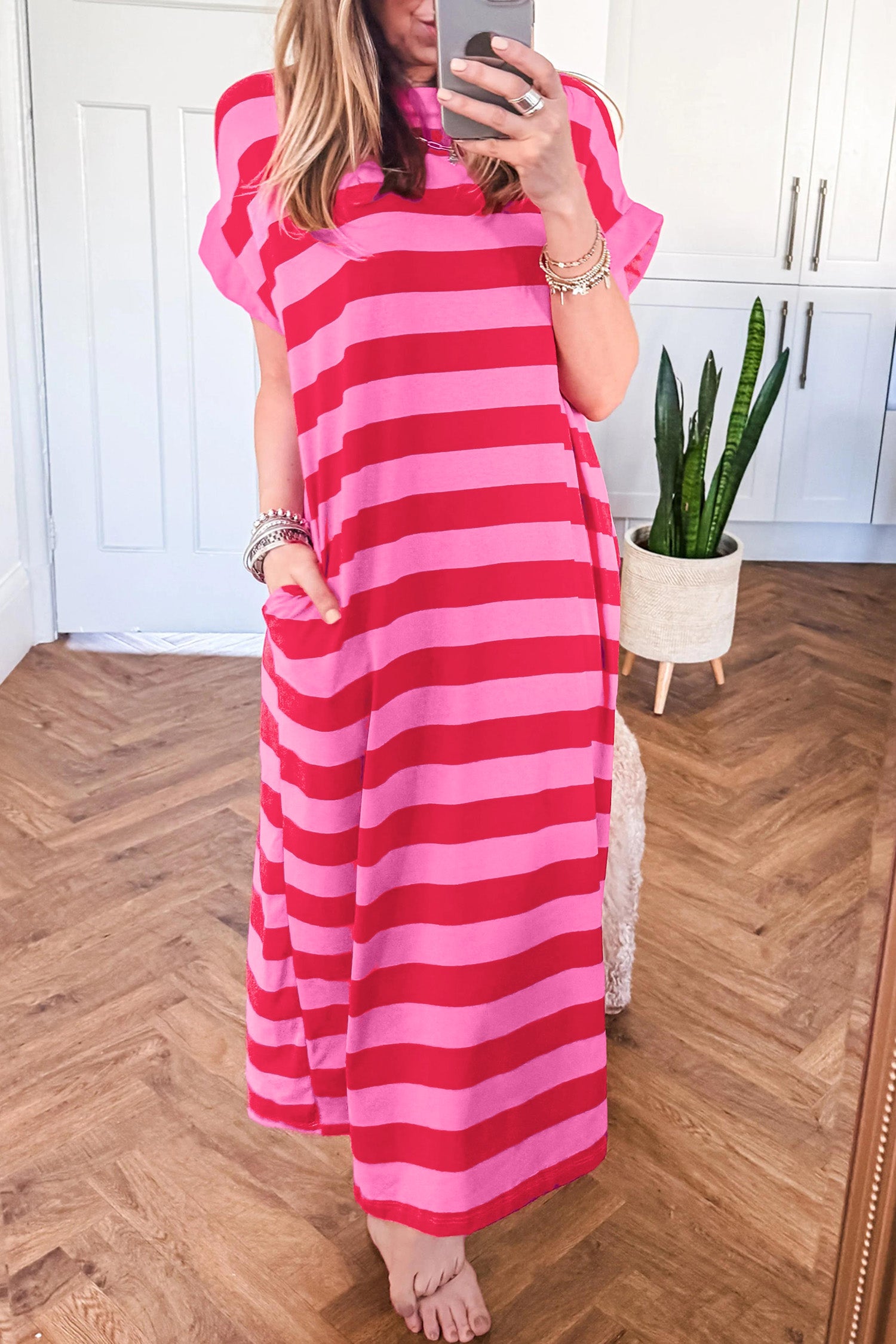 So Sweet Striped T Shirt Dress
