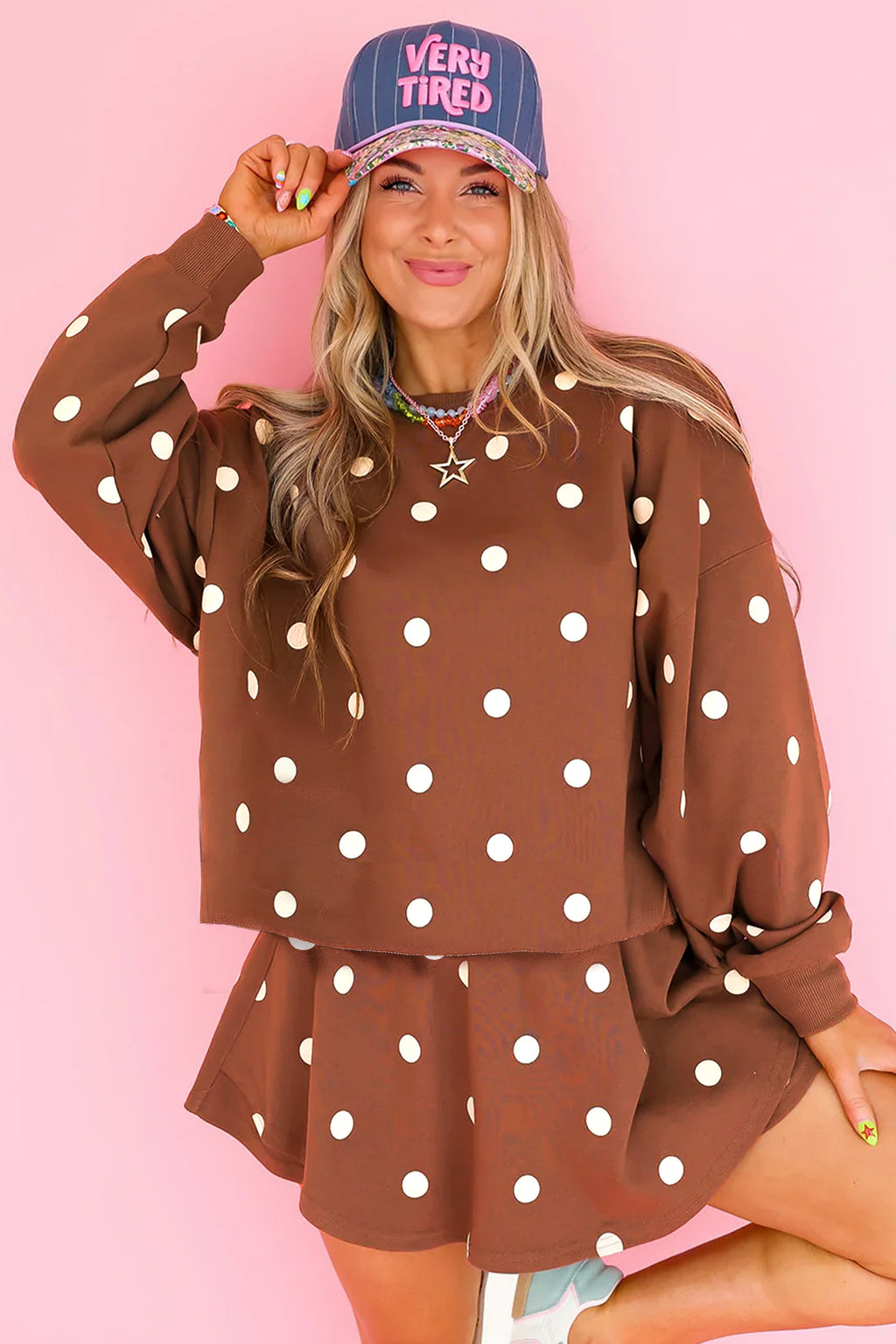 Polka Dot Pullover Set