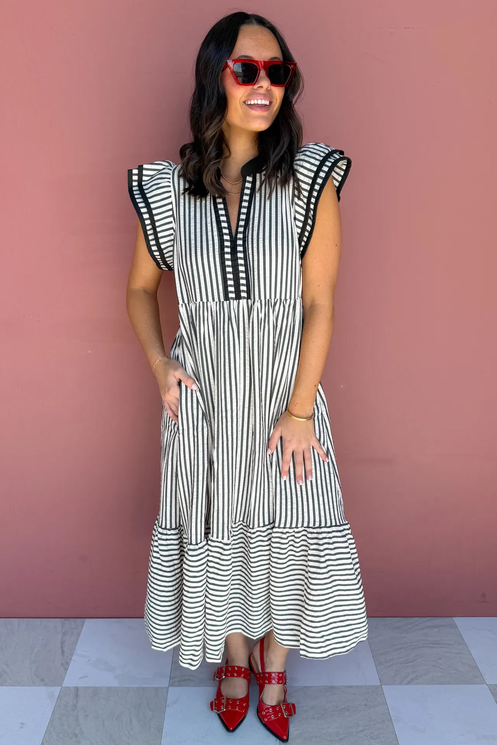 Sassy Striped Dress