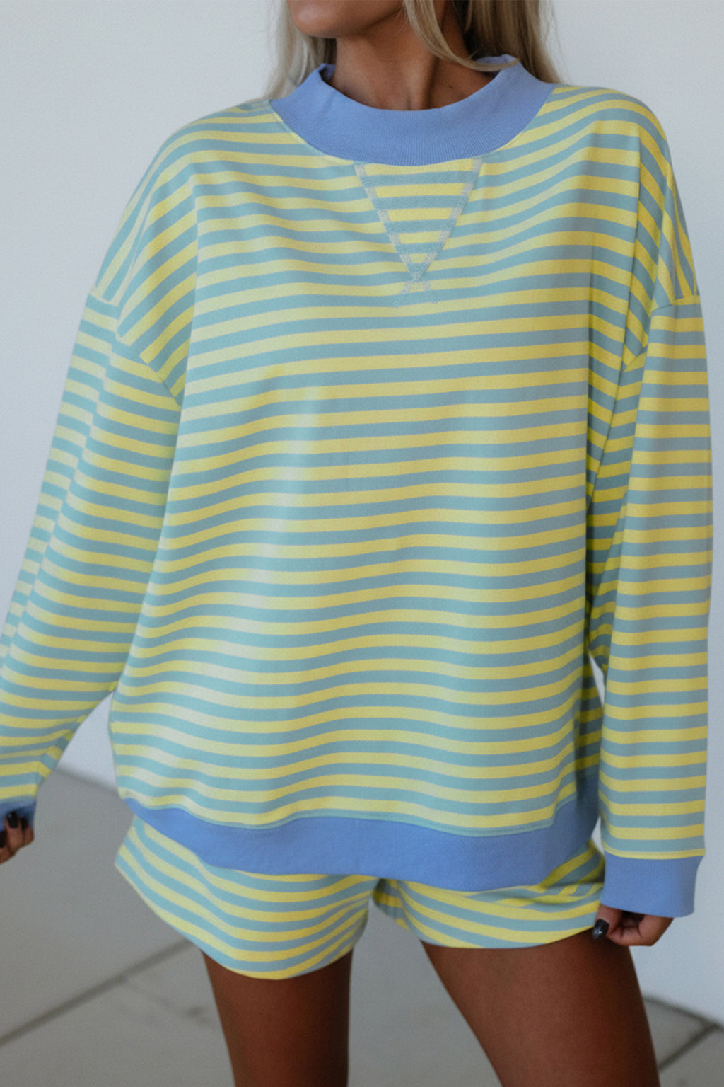 Yellow & Blue Stripe  Set