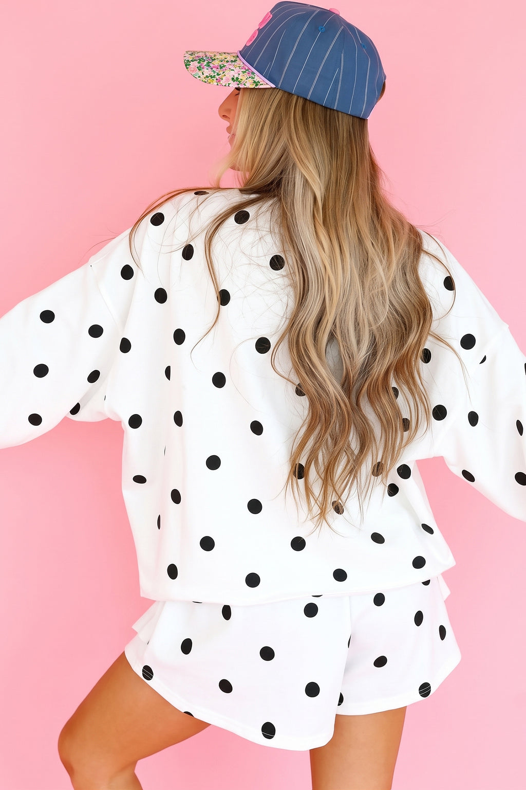 Polka Dot Pullover Set