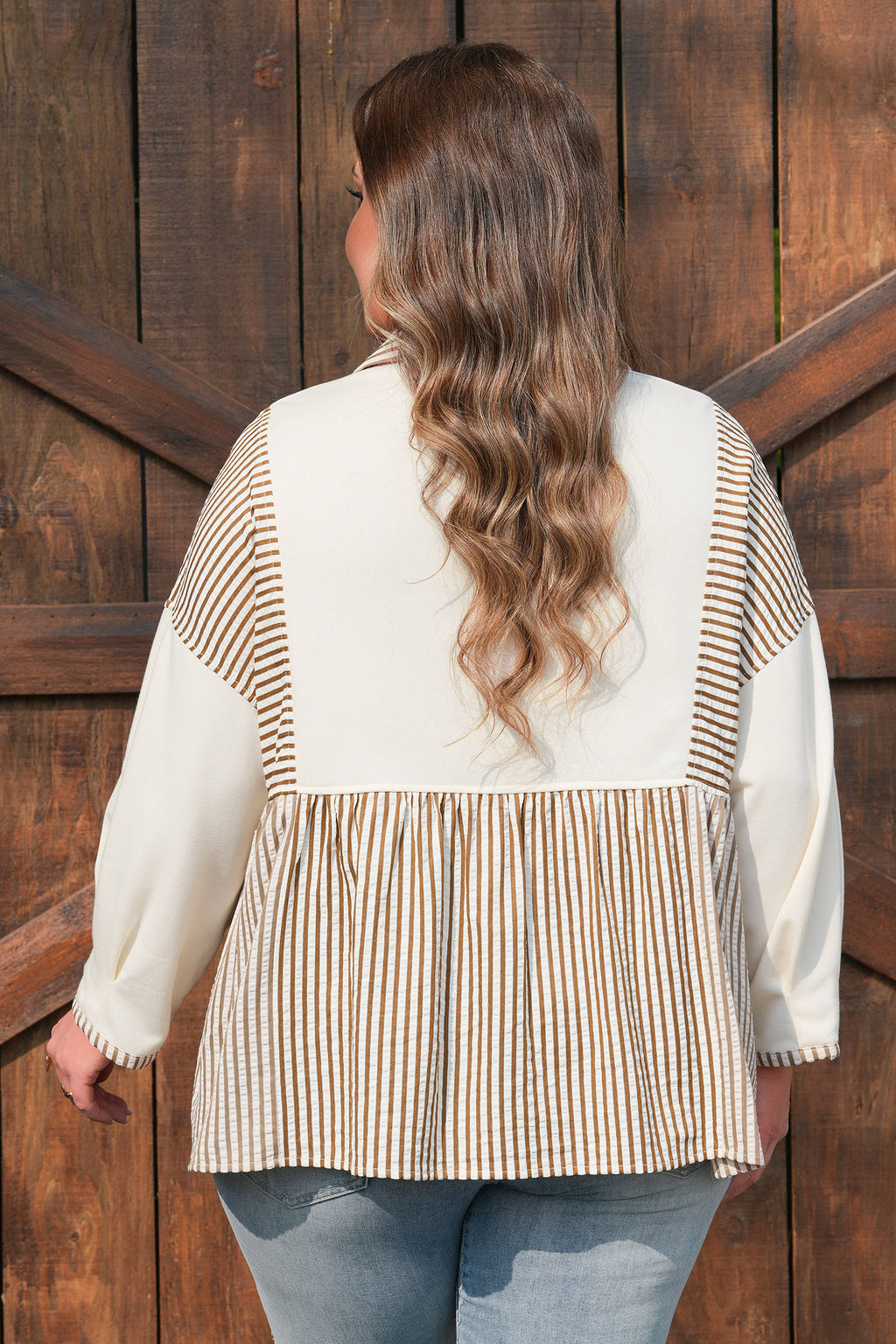 Karli Khaki Blouse