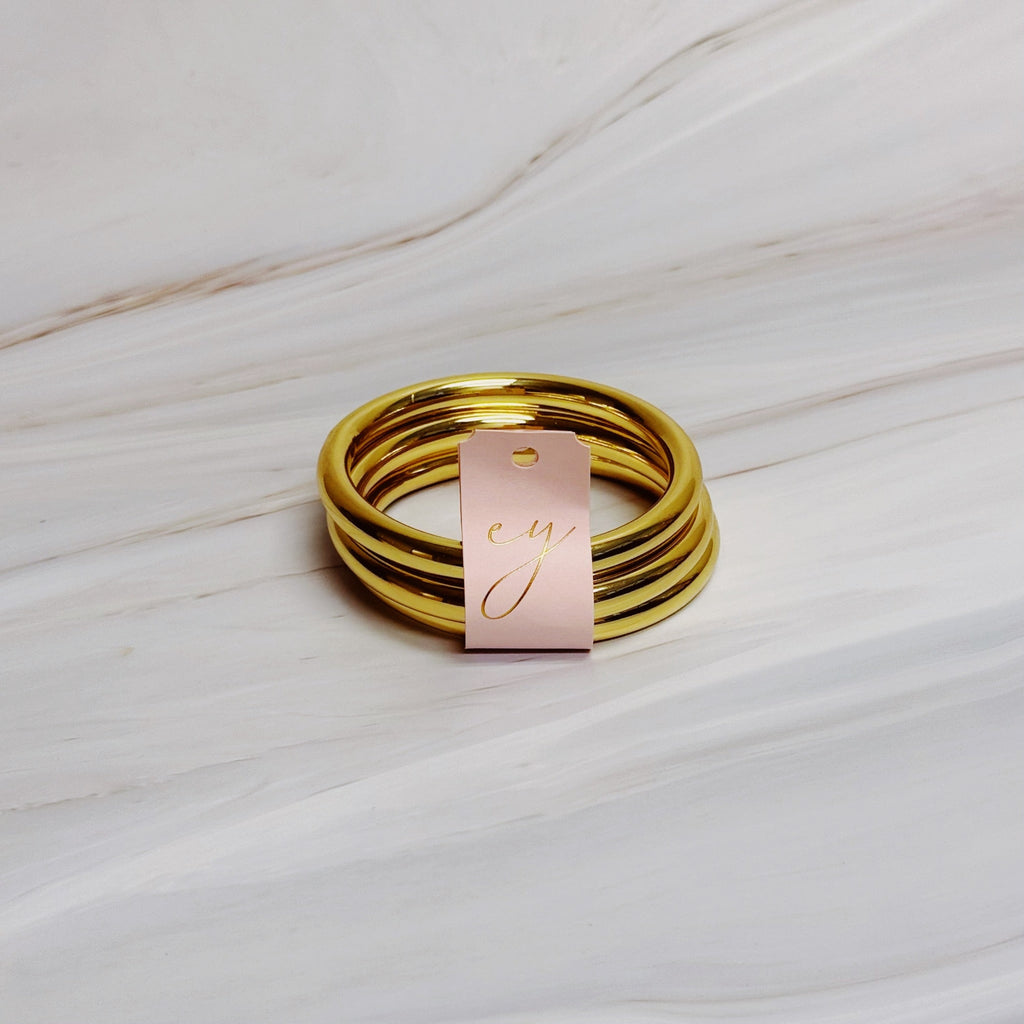 Golden Stack Luxe Bangle Set