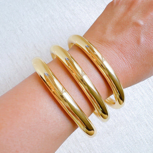 Golden Stack Luxe Bangle Set