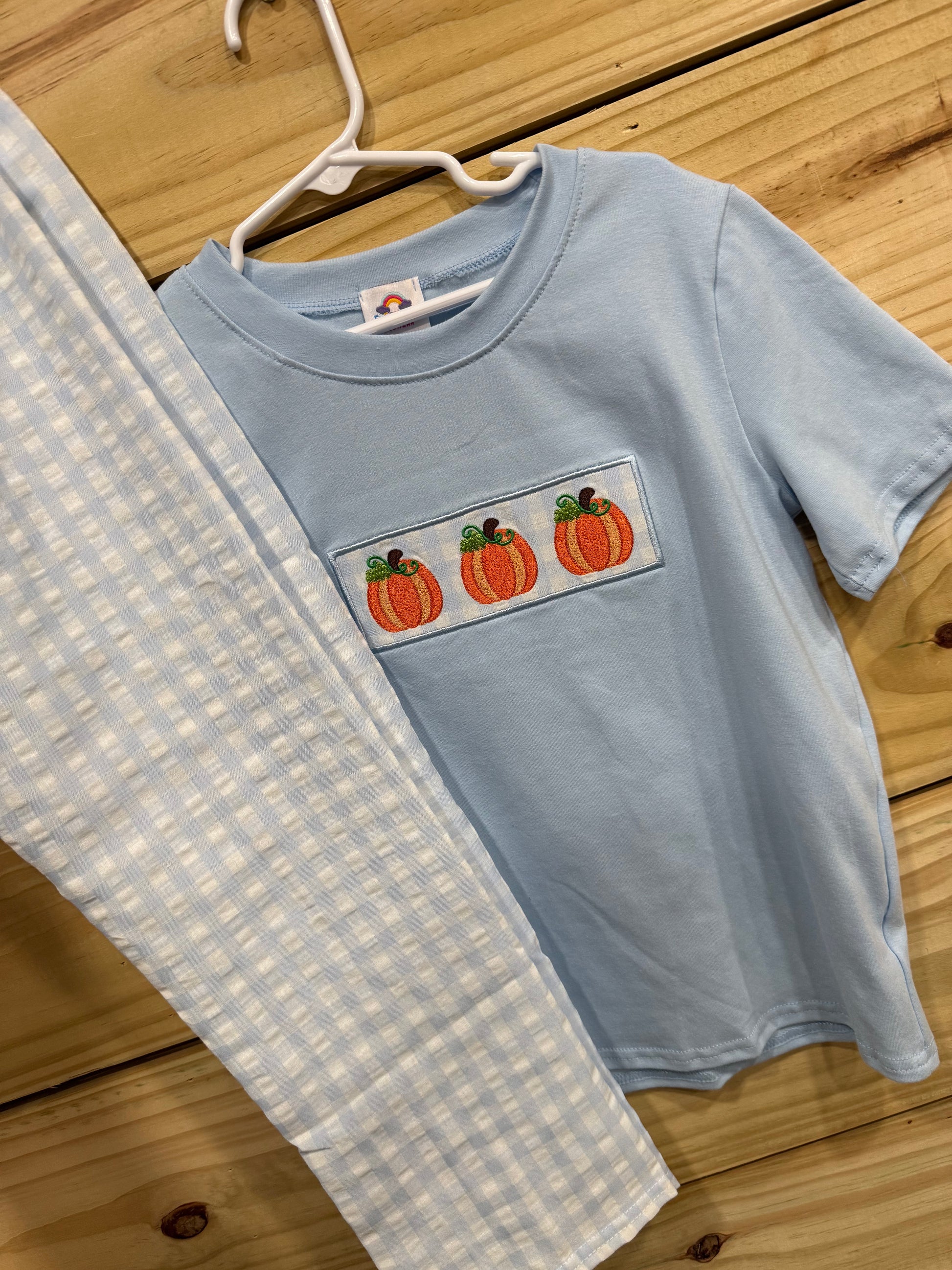 Blue Pumpkin Gingham