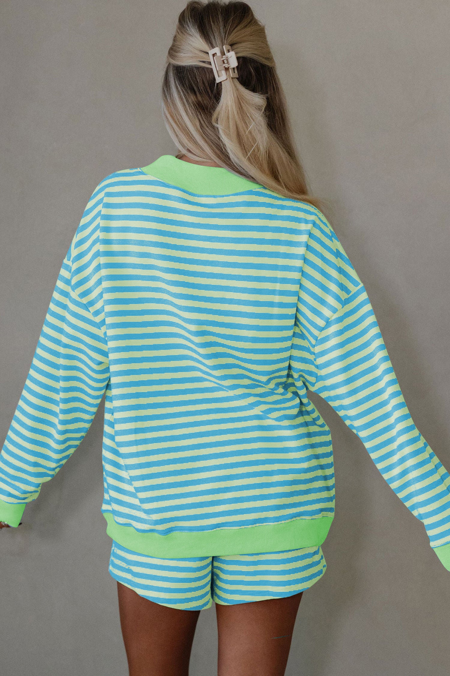 Yellow & Blue Stripe  Set