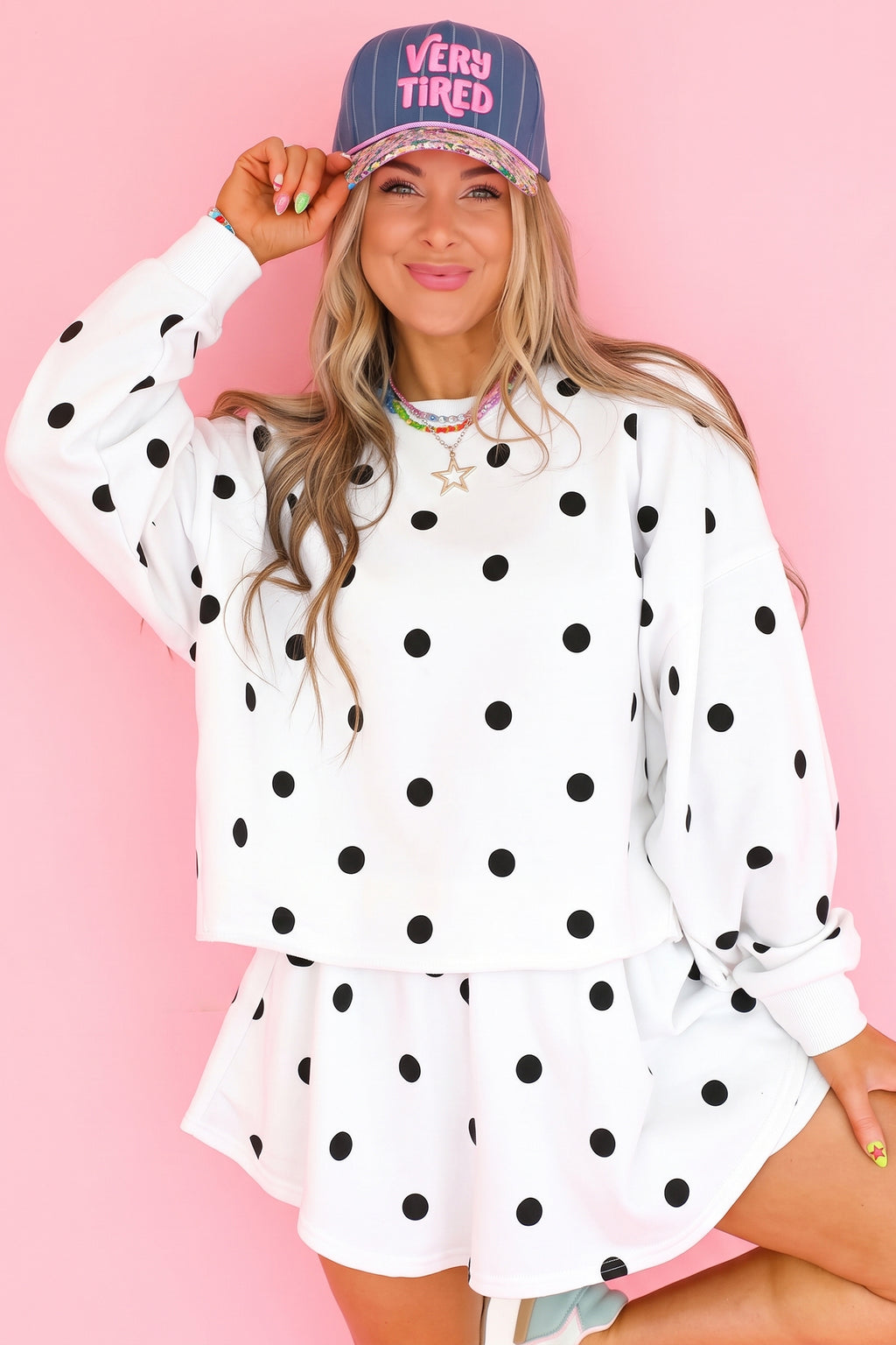Polka Dot Pullover Set