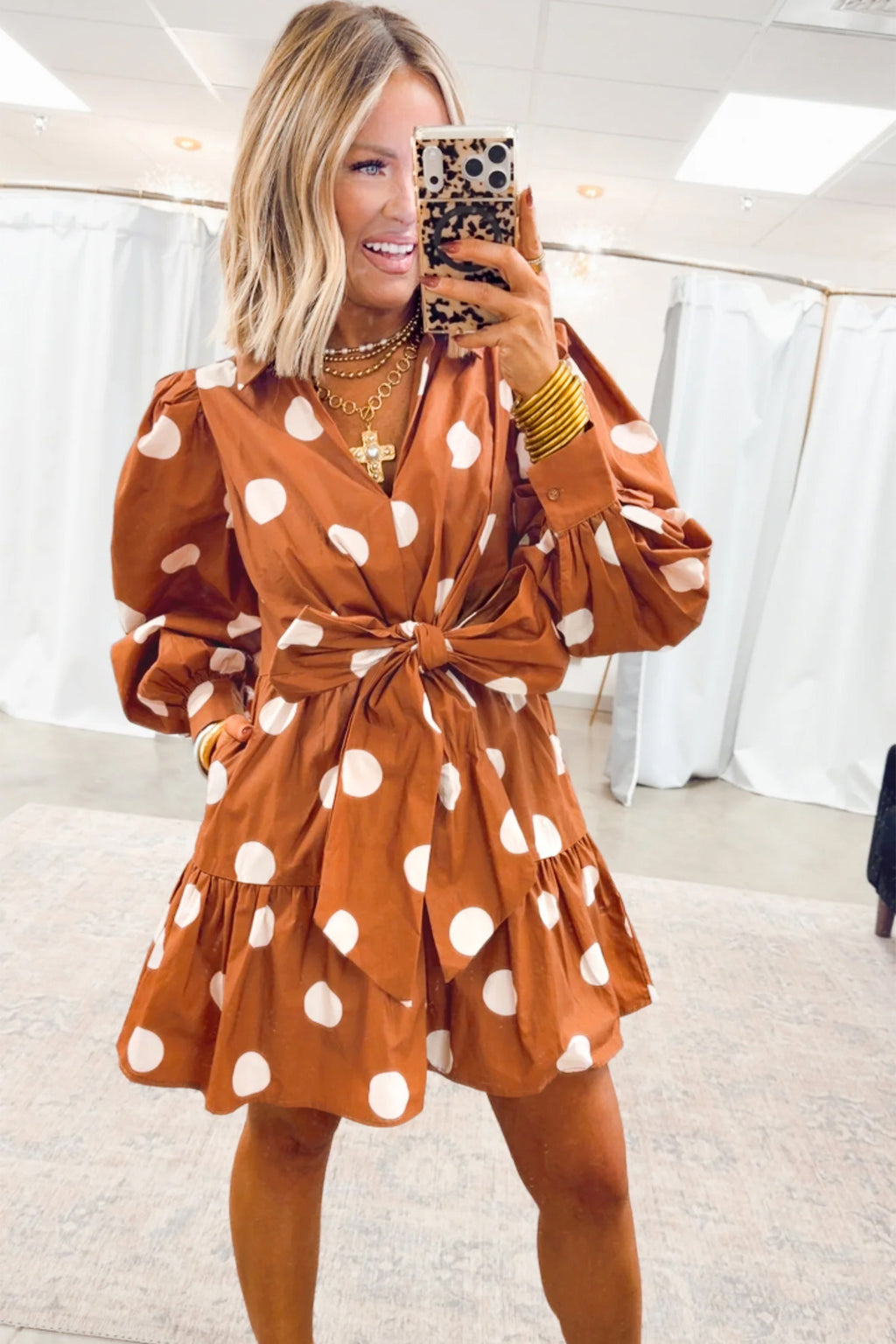 Polka Dot Tie Dress