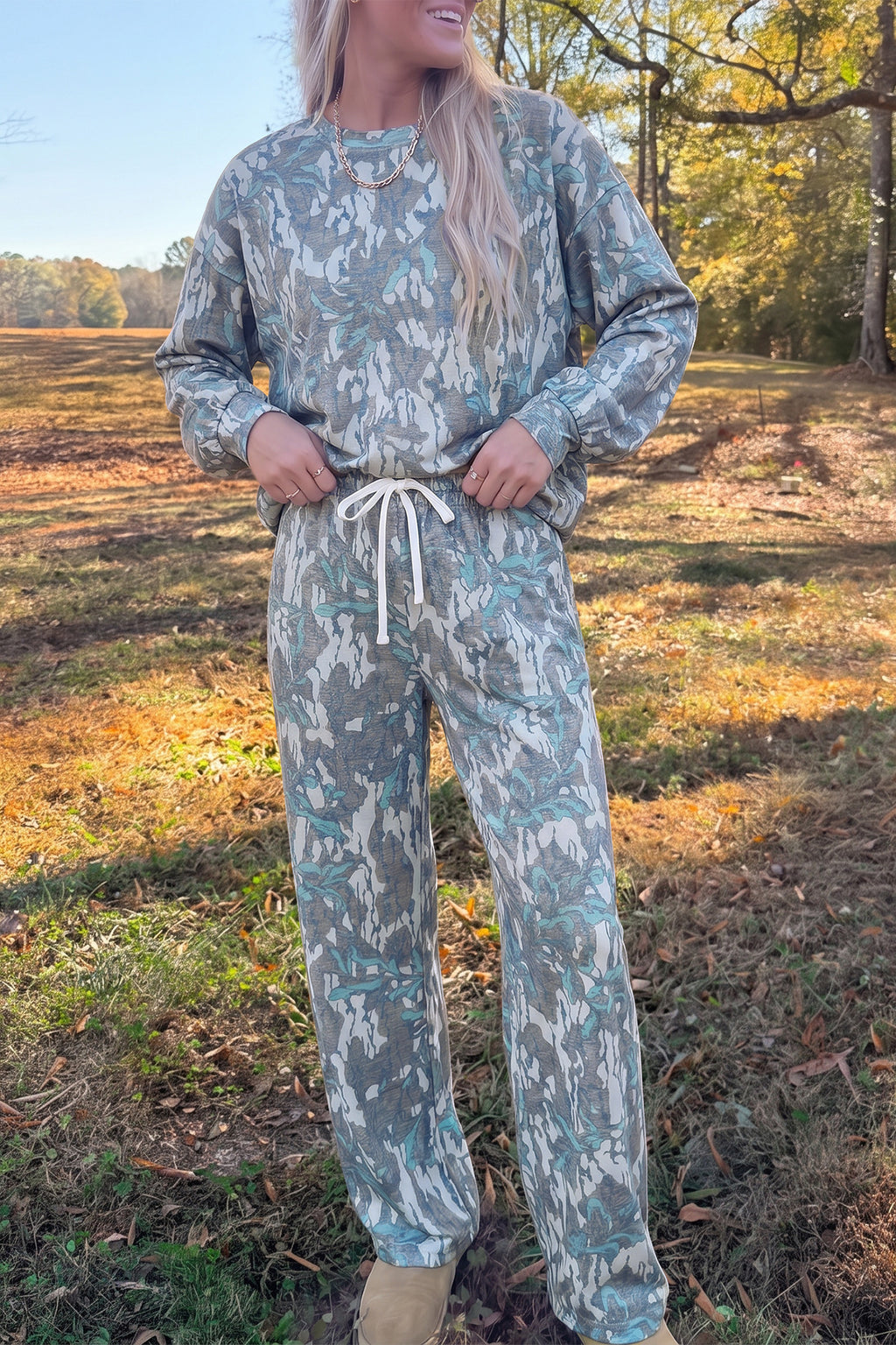 Cozy Camo Pant Set