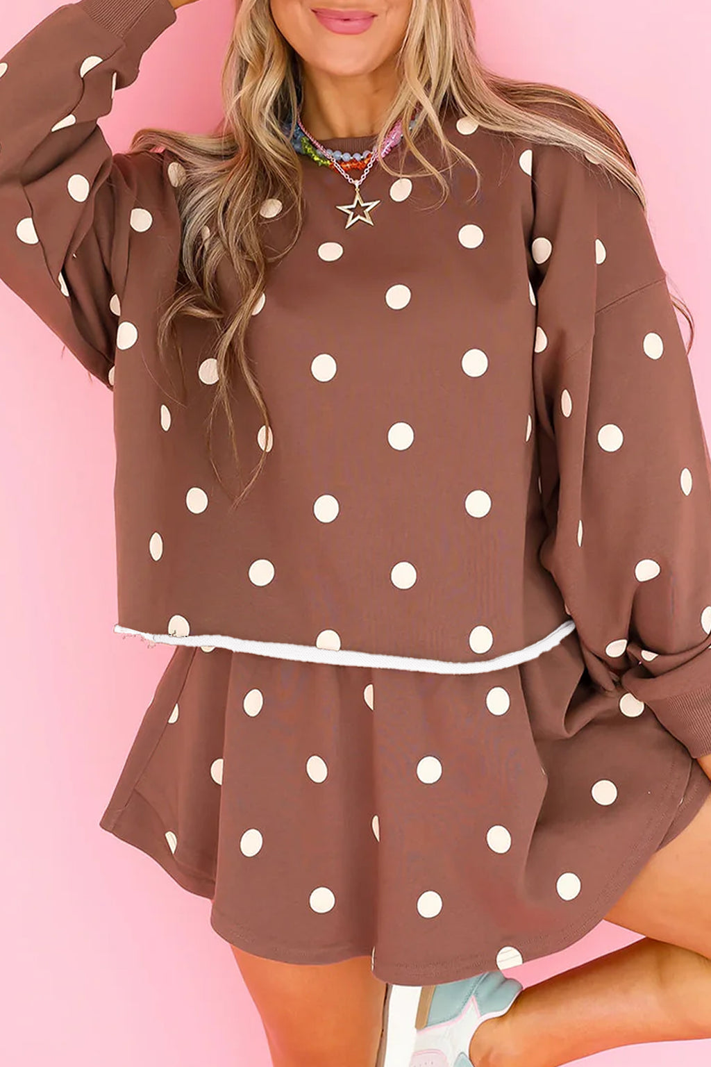Polka Dot Pullover Set