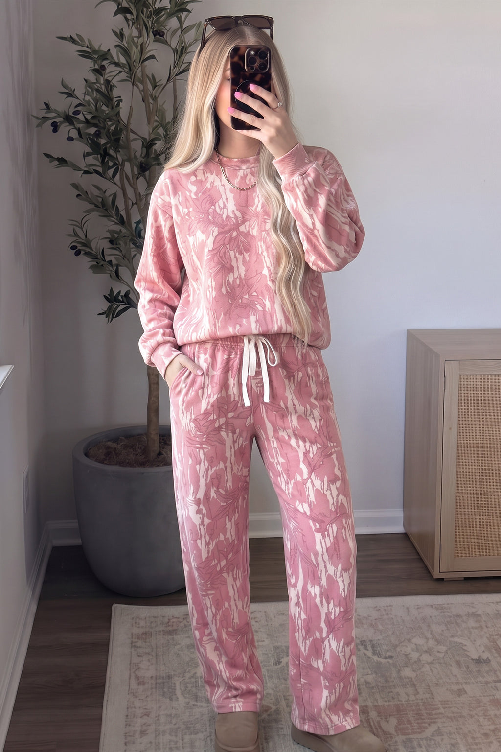 Cozy Camo Pant Set