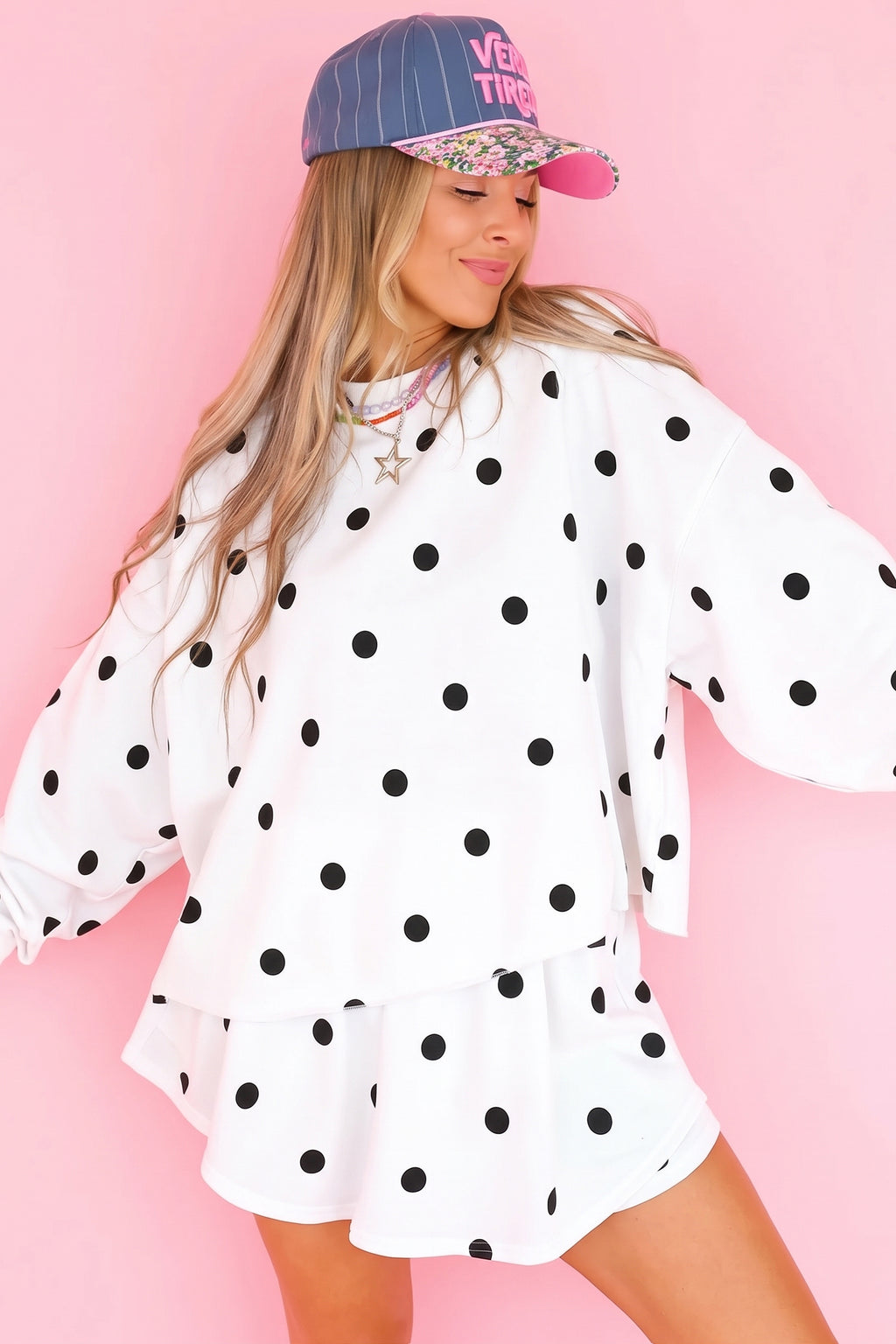 Polka Dot Pullover Set