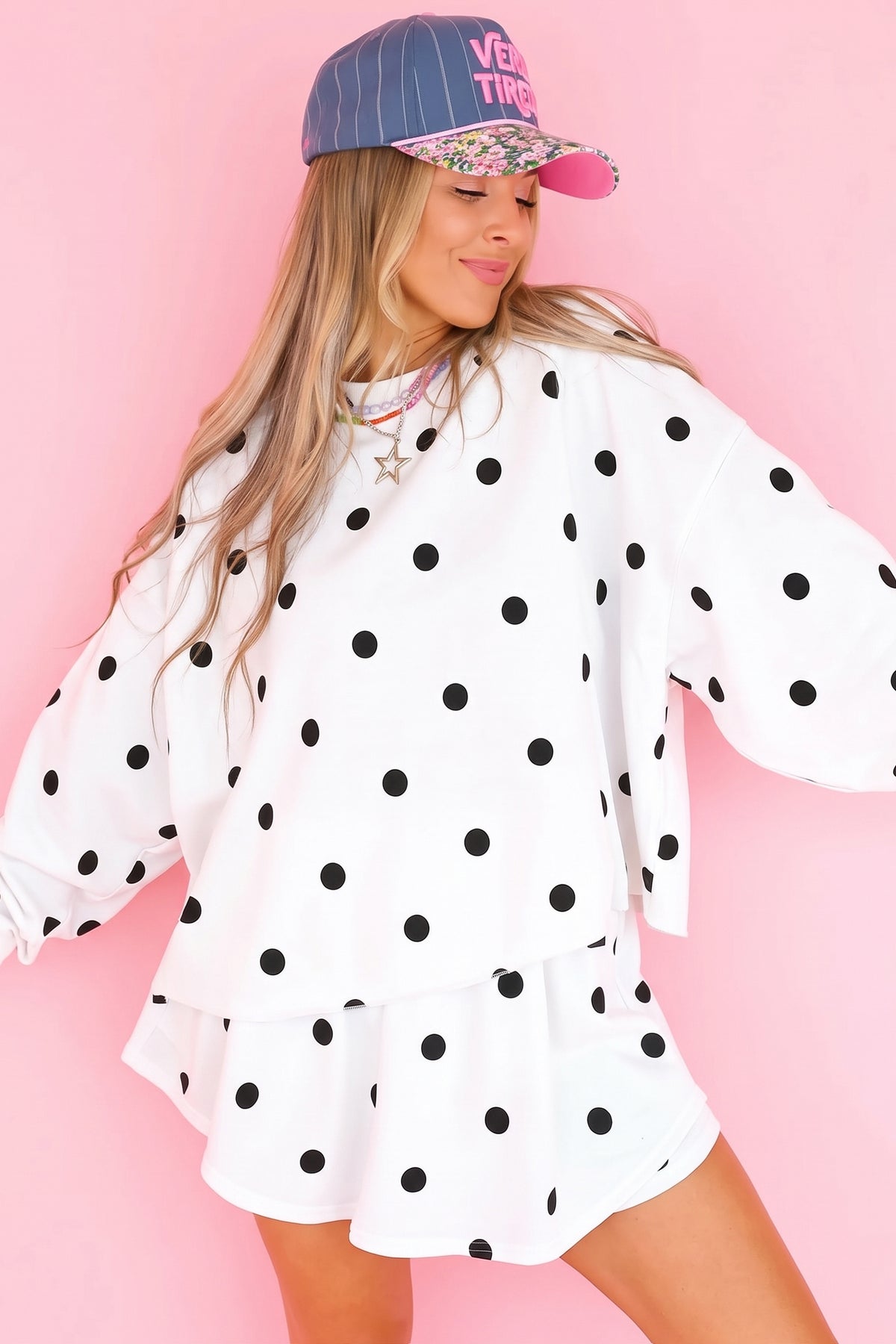 Polka Dot Pullover Set