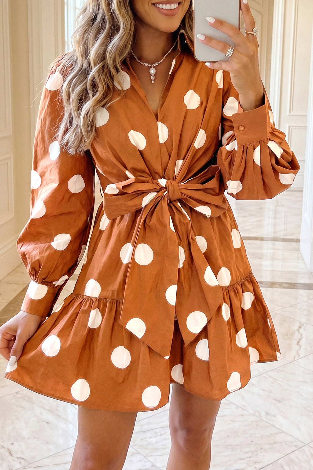 Polka Dot Tie Dress