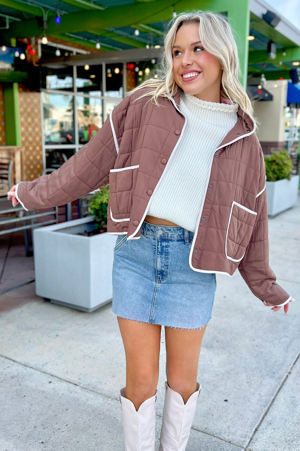 Rose Quilted Jacket