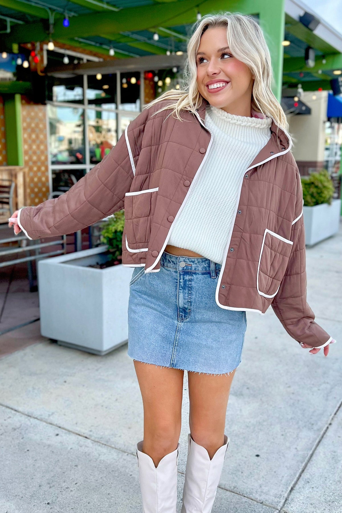 Rose Quilted Jacket